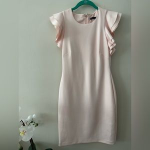 Tommy Hilfiger pink dress with ruffle sleeves size 4